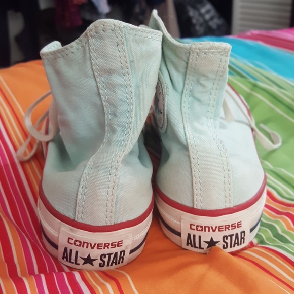 Light teal converse all star - Picture 4 of 4